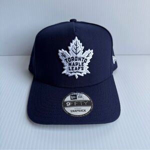 NWT New Era Toronto Maple Leafs 9Fifty Blue White A-Frame SnapBack Hat Cap OSFM
